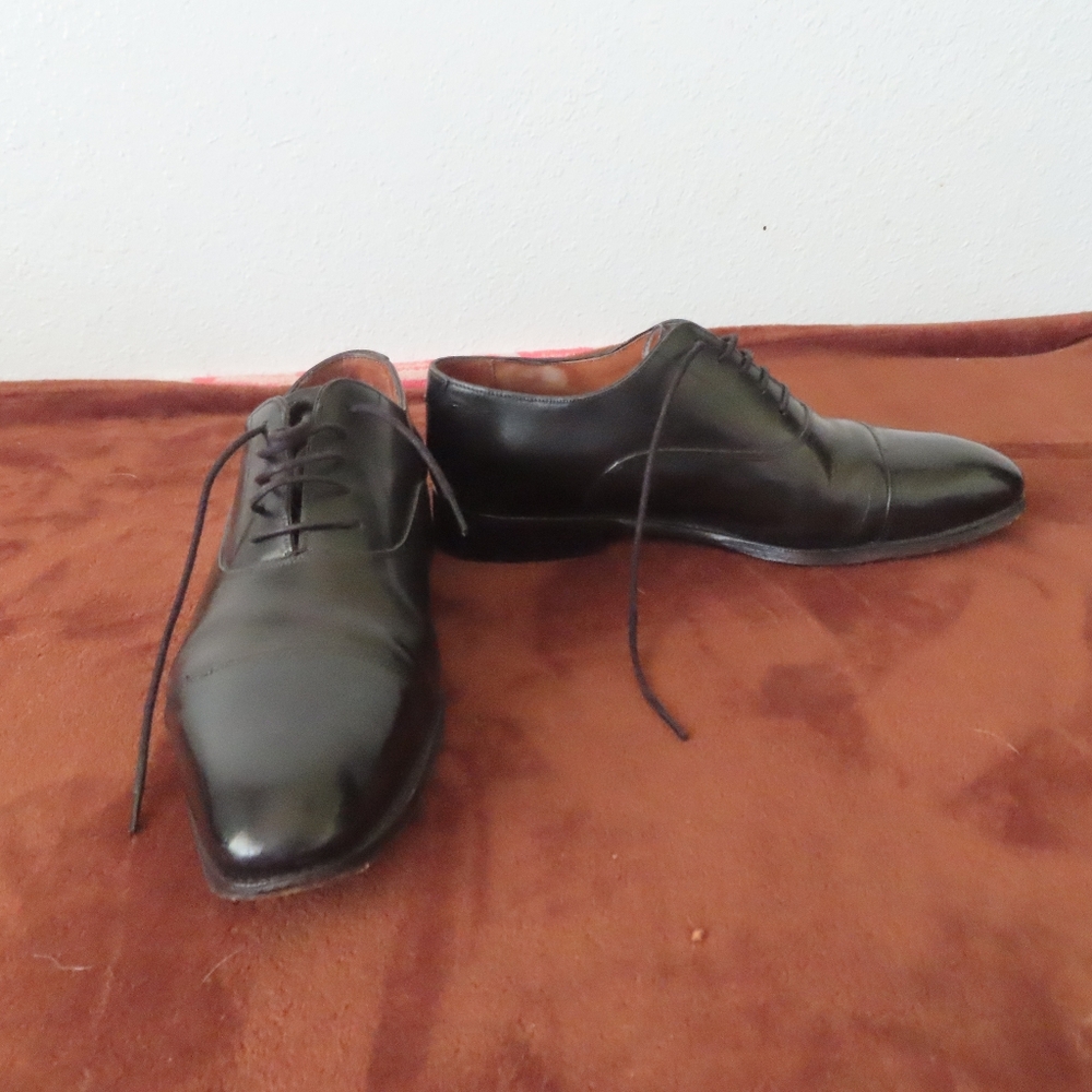 Meermin Mens Black Calf Oxfords Sz UK 6 E (US 7) 101534